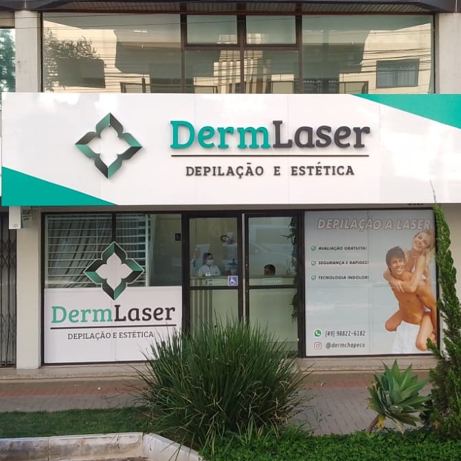 Ambiente da clínica DermLaser em Chapecó