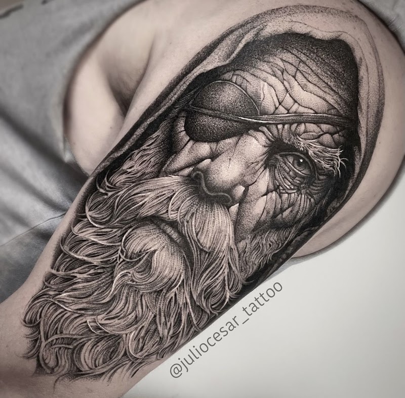 Detalhe do estúdio de tatuagem